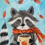 Cozy Fall Raccoon