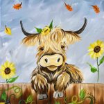 Fall Highland Cow