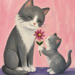 Mom & kitten