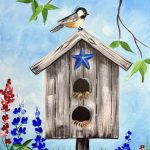 Festive birdhouse