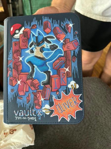 Custom hand-painted binder gallery image 8