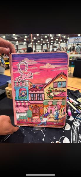 Custom hand-painted binder gallery image 9